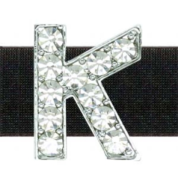 Strassbuchstabe "K" 14 mm