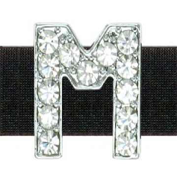 Strassbuchstabe "M" 14 mm