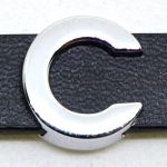 CHROM-Schiebebuchstabe "C" 14mm