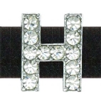 Strassbuchstabe "H" 14 mm
